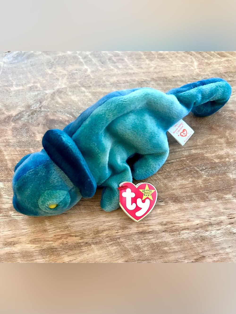 Ty Beanie Baby Rainbow Chameleon